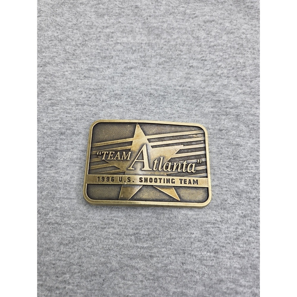 Vintage 1996 Atlanta USA Olympics Shooting Team Commemorative Belt Buckle